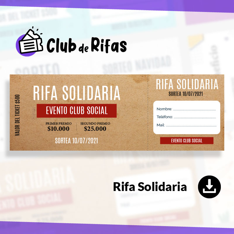 Rifas Solidaria elegante